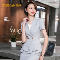 DEECAN high-end white-collar short sleeve professional suit female 2020 new summer sales department overalls business formal wear
