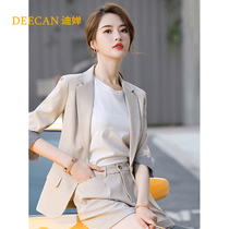 DEECAN High-end General Manager Professional Suit Female 2020 Summer Korean Thin Design Feeling Net Red Small Suit New