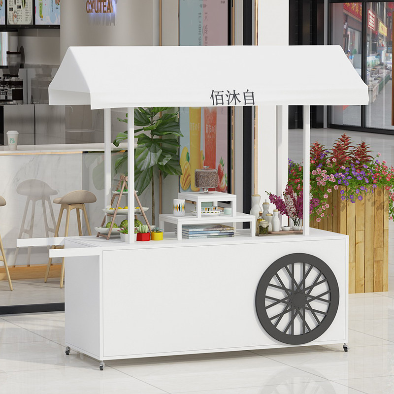 European Creative Iron Flower Racks Market Outdoor Mobile Florist Shop Shop Supermarket Promotion