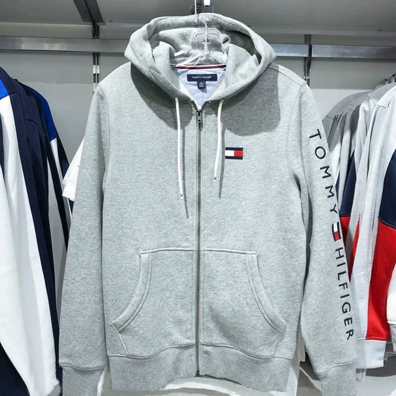 Tommy Hilfiger, худи с demi-сезоном на молнии, толстовка, куртка
