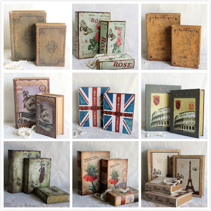 Retro Nostalgia Emulation Book Dining Room Café Decoration Living Room Bookshelves Creative Home Furnishing Retro Decoration Book