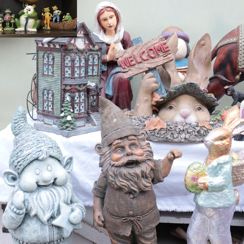 Garden Courtyard landscaped Animals Furnishing Products Resin Angel Elves Swing Pieces Antique Strokes Elephant Cat Owl Decorations