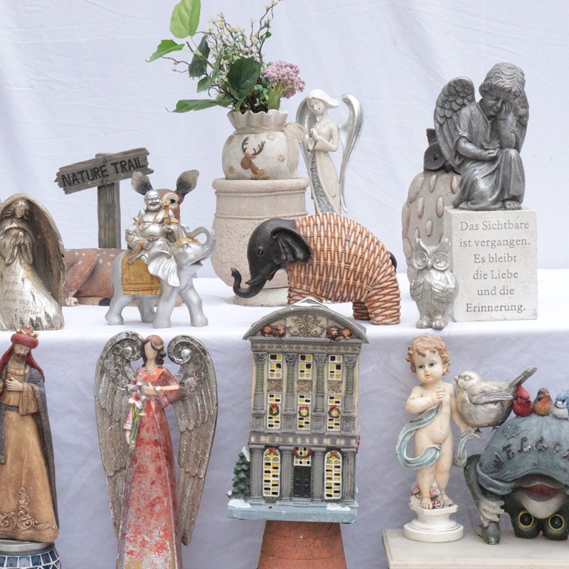 American country style retro old foreign trade export home porch desktop animal resin crafts