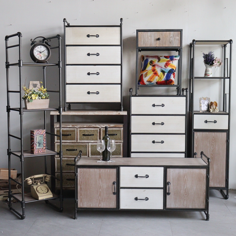 European and American retro folk Cebu Soft decorations Furniture Antique solid wood Antique Fighting Cabinet Big High Cabinet TV Cabinet SHOE CABINET TEA TABLE