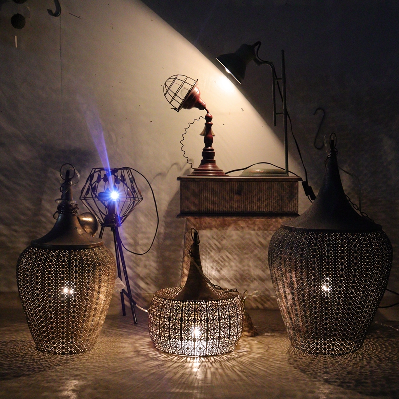 Lonely Pics Great Collection-American Retro Iron Art Doing Old Chandelier Folk Dining Room Bar Antique Lighting Table Lamp Wall Lamp