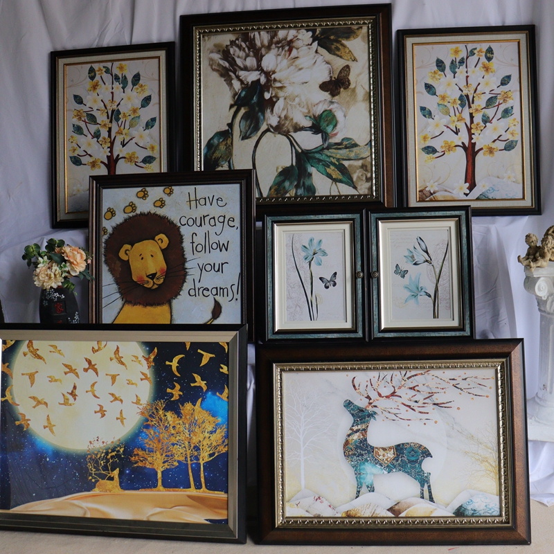 Large collection of orphans----home entrance living room sofa background decoration cafe soft decoration decoration painting murals