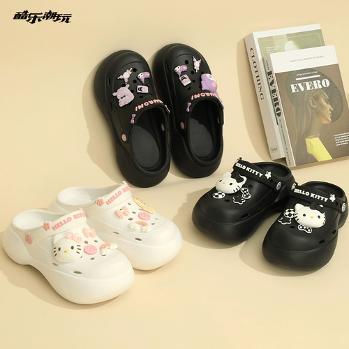 酷乐潮玩 Милая пляжная обувь на платформе, слайдеры, тапочки