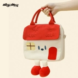 酷乐潮玩 Кремовая портативная ферма, сумка через плечо, милый шоппер, вместительная и большая сумка на одно плечо