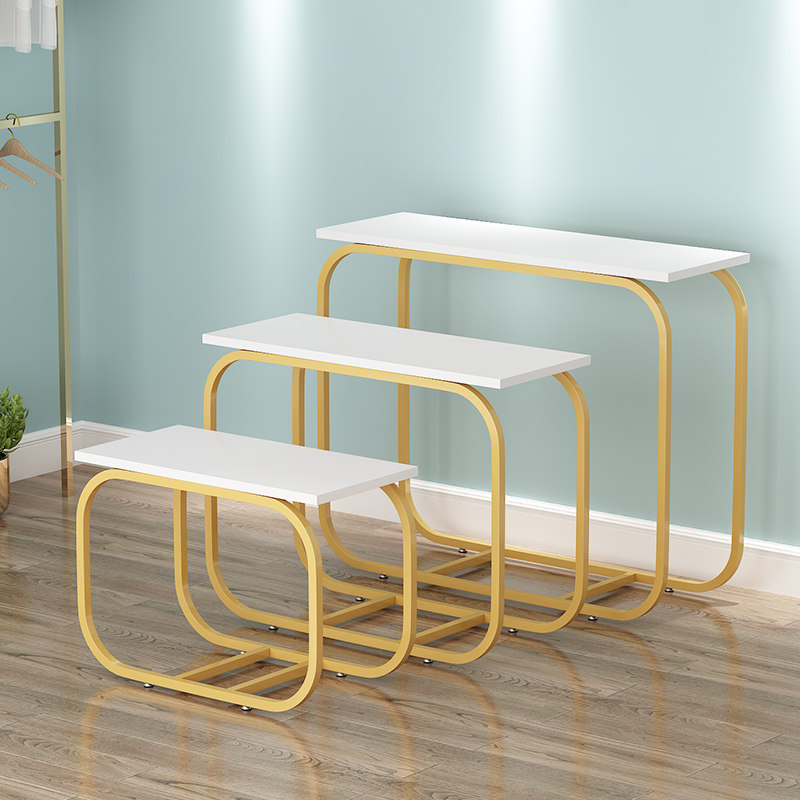 Product Display Stand Sample Island Cabinet Promotional Display Stand Cosmetics Stand Display Table Women's Clothing Store Flow Table