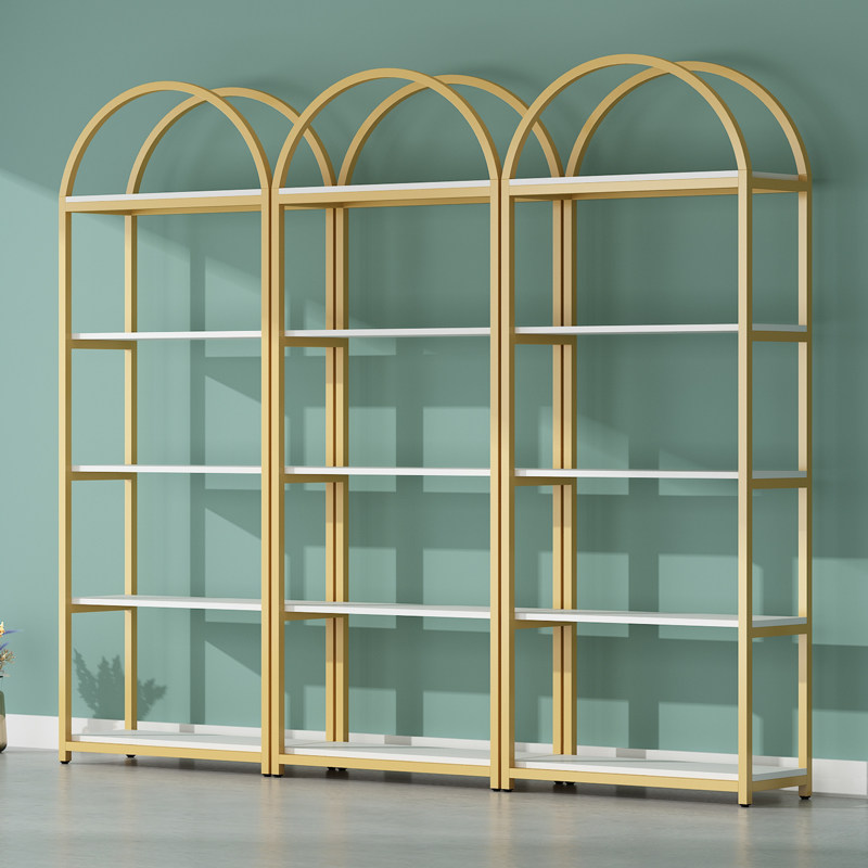 Brief Shelf Show Shelf Multi Functional Beauty Salon Shelf Display Rack Golden Mother & Baby Shop Skin-care Products Display Cabinet