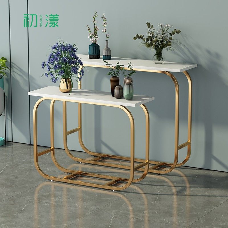 Nordic Golden Flowing Water Table Display Table Display Table Clothing Store Shelving Shelving in Island Shelf Rectangle