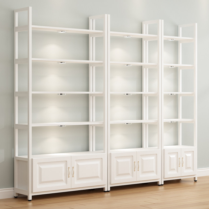 Beauty Salon Products Display Cabinet Medecor Rack Shelves shelves Golden Beauty Chia Store Shelves Light Extravagant Shelf Brief