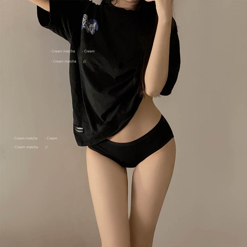 4 Pairs of Seamless Women's Underwear, Pure Cotton, Extra Long, Full Cotton, Mid-Low Waist, Hip-Lifting, Simple Color Scheme, Women's Briefs 4 Pairs of Seamless Women's Underwear, Pure Cotton, Extra Long, Full Cotton, Mid-Low Waist, Hip-Lifting, Simple Color Scheme, Women's Briefs