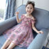 Trẻ em váy mùa hè váy 2020 mới của Hàn Quốc phiên bản của váy một từ vai công chúa váy trẻ em. 