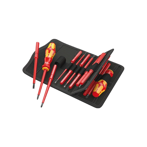 Немецкий инструмент ремонта оборудования WERA KK VDE 17/18 Изолированный портативный электрик набор