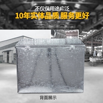 Customized large iron metal toolbox galvanized sheet takeaway box with lock storage box to receive woodworking iron box