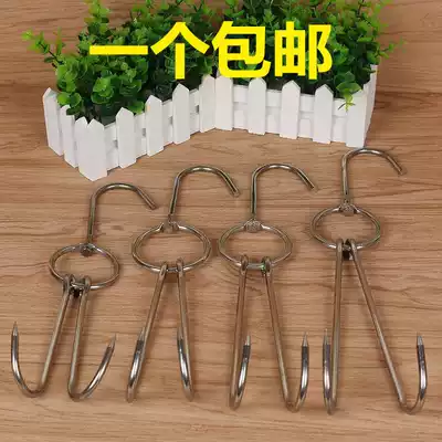 Stainless steel roast duck hook, roast chicken, roast goose, meat hook, beef hook, double hook, S hook, roast ring, barbecue hook, tail needle