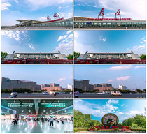 Shanxi Taiyuan Wusu International Airport Wusu Airport Taiyuan Airport Taiyuan South Station real video material