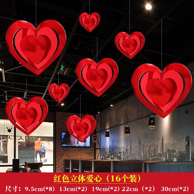 Thanksgiving Placement Decoration Venue Atmosphere Gold Shop Adornment Jewelry Store Ceiling Loving Pendant Christmas