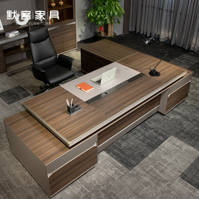 President table owner's table office furniture modern fashion manager table upscale big bandae boss desk chair combination