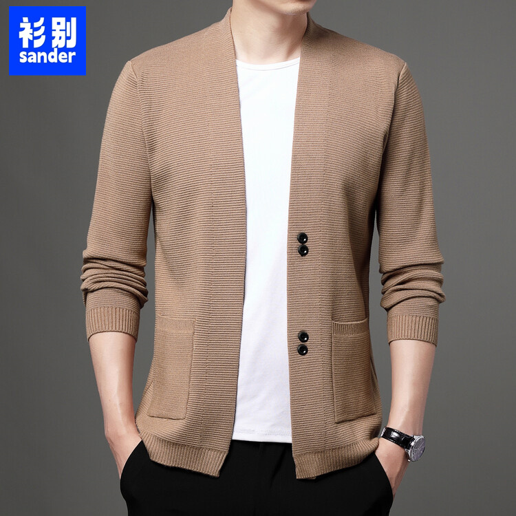 Shanbie 2026 New Spring and Autumn Casual Knit Business Slim-Fit Cardigan for Men, Stylish Long-Sleeve Outerwear Shanbie 2026 New Spring and Autumn Casual Knit Business Slim-Fit Cardigan for Men, Stylish Long-Sleeve Outerwear