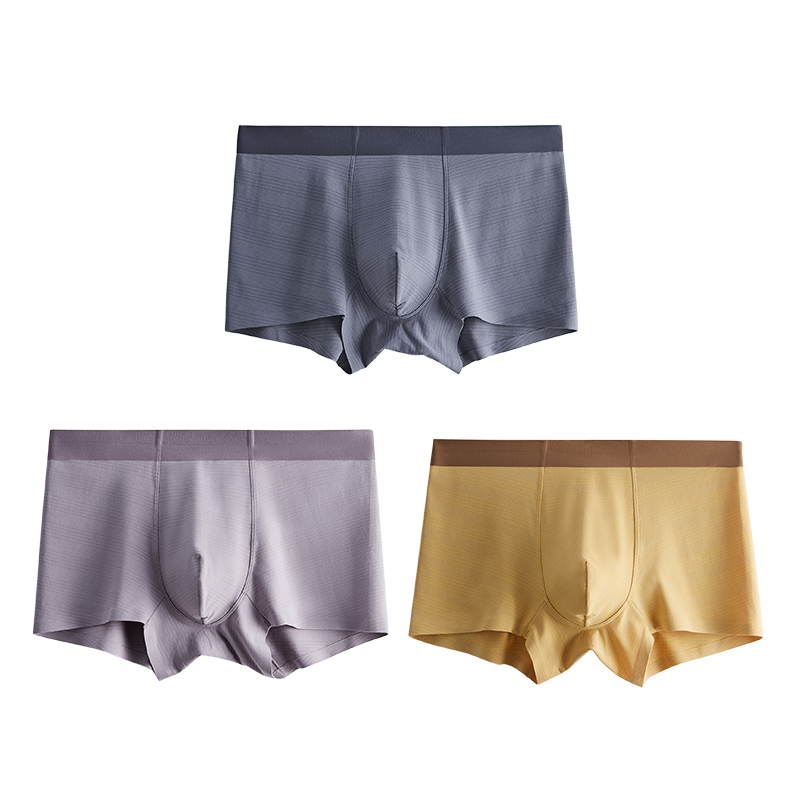 Tình yêu mens tổ nhỏ quần lót mens mùa hè quần phẳng băng Silk Mordale kháng khuẩn mỏng thở bốn-góc quần đầu.