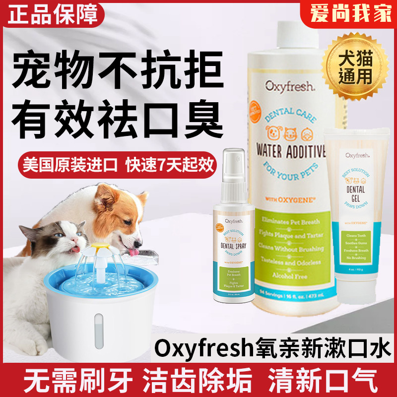 OxyFresh Oxygen pro new pet mouthwash kitty Puppy Tooth Stones Clean Teeth Water Cat Dog Generic