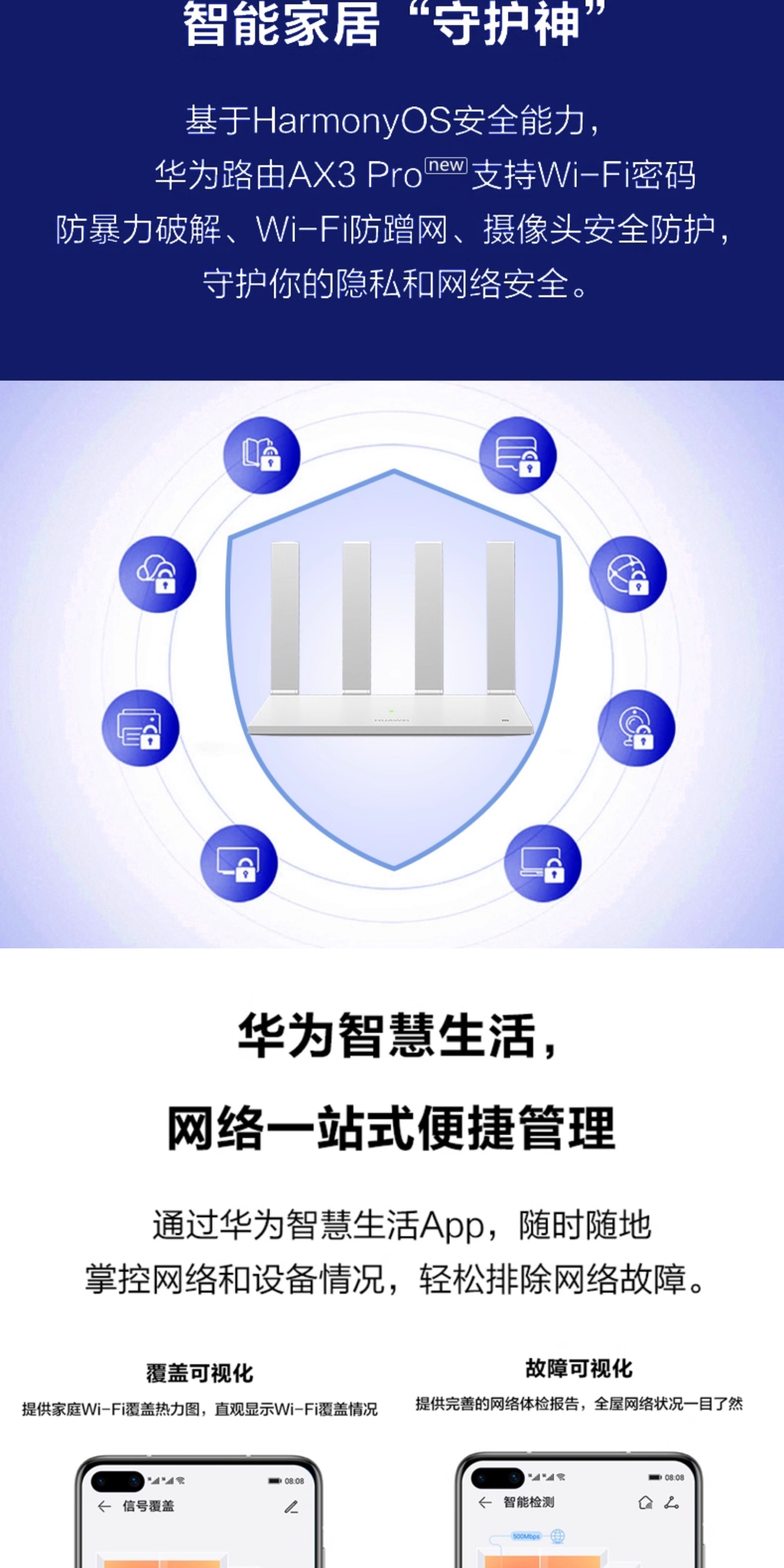 图片[20]-【顺丰当天发】华为WiFi6无线路由器 AX3Pro高配版 家用千兆高速全屋覆盖大户型 全千兆端口wifi穿墙王AX3000-祁梦博客