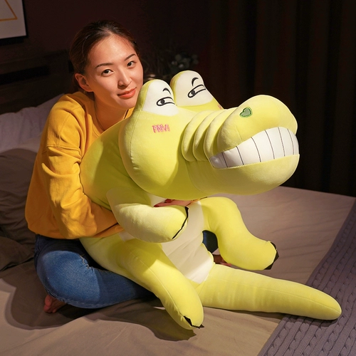 Забавный милый плюшевый динозавр, игрушка, кукла, большая подушка для сна, крокодил