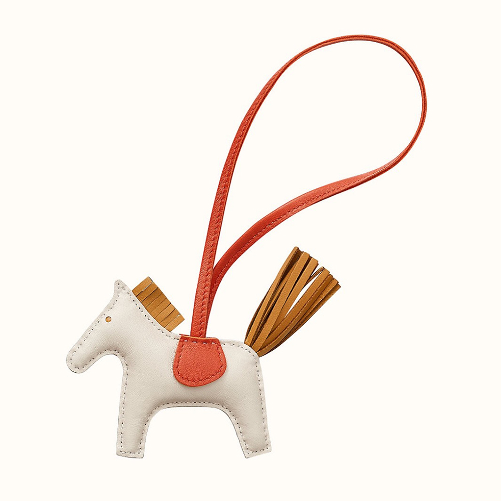 Applicable love Maissee pony pendant Rodeo high-end bag package accessories Key buttons handsewn genuine leather hanging accessories