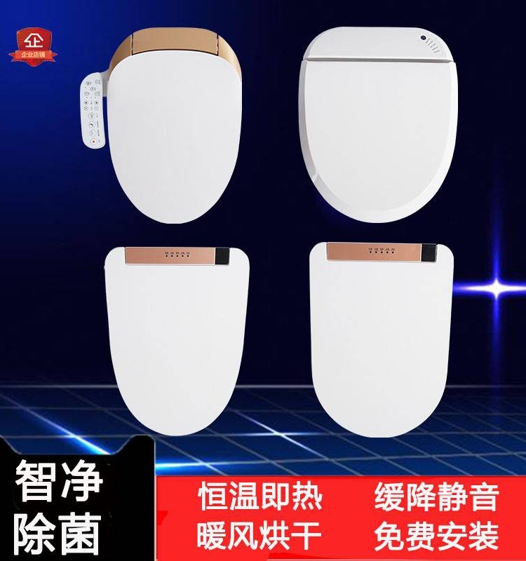 Universal brand smart horse lid fully automatic home fleeting thermostatic sitting poop cover plate flush with drying buffer