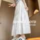 White cake skirt for women in summer 2025 new high waist mid-length A-line skirt ballet style lace fluffy skirt
