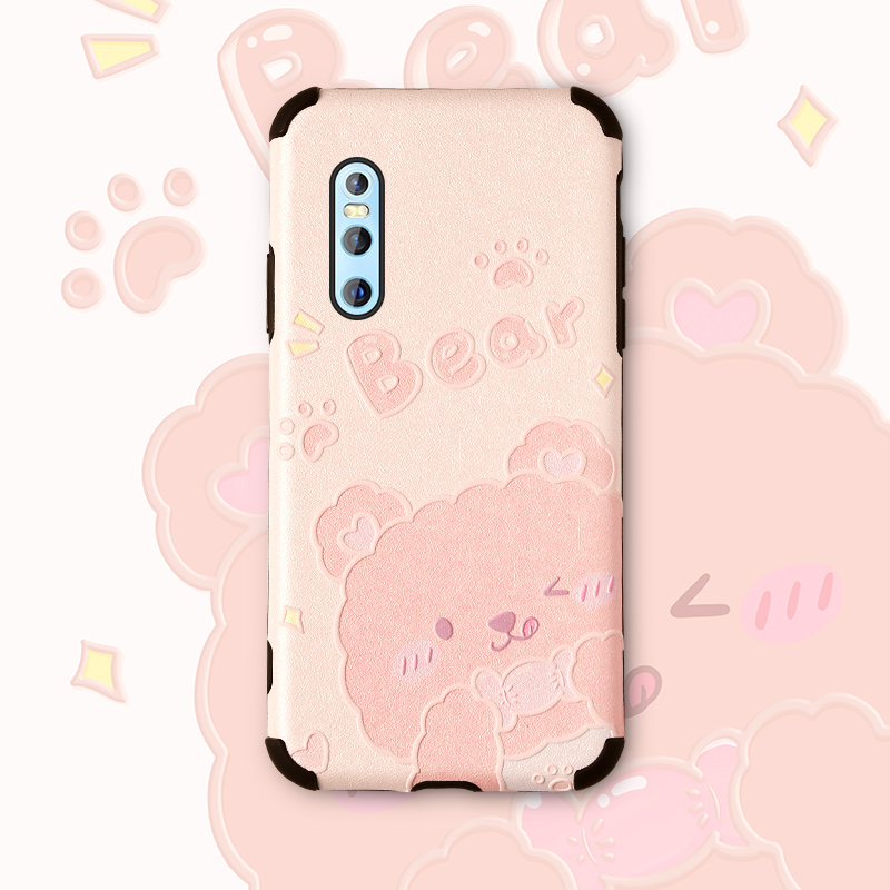 vivox27 mobile phone protection shell anti-fall x27pro female section silicone protective sleeve x20 full-pack edge x20plus frosted soft x23 minimalist x23 phantom version por cartoon v