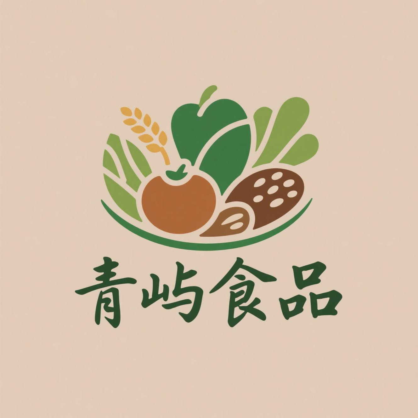 青屿食品批发店的LOGO