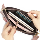 Сумка на одно плечо, небольшая сумка, сумка через плечо, цепь, модный длинный бумажник для матери, кожаная маленькая сумка клатч, из натуральной кожи, коллекция 2023