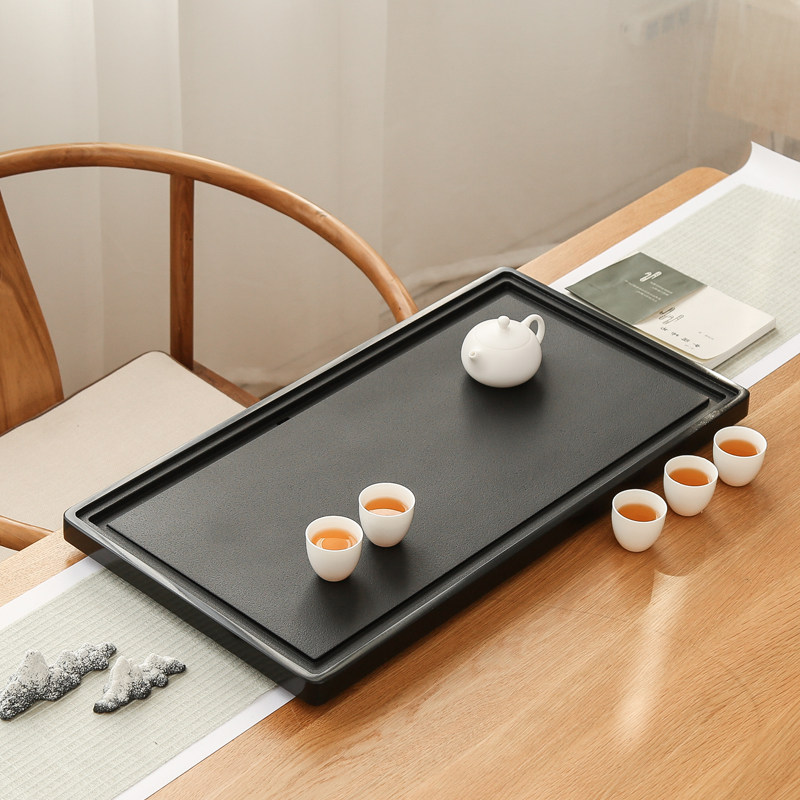 Ujin stone tea tray integrated light luxury modern tea table home tea tray fully automatic one stone plate set tea set tea ware appreciation