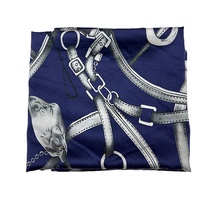 Summer chain printed silk fabric mulberry silk fabric stretch satin Chinese style cheongsam shirt dress