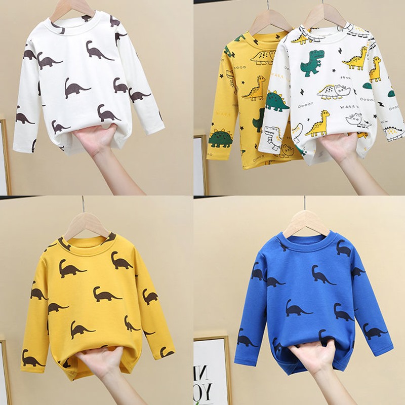 2020 spring and autumn new male and female baby T long sleeve jacket female small and medium children's clothing bottoming shirt girls Joker T-shirt