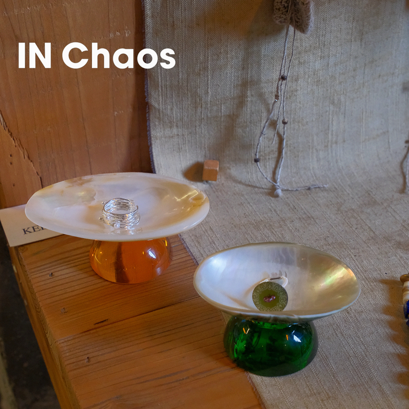 In Chaos Exquisite Natural Shell Stained Glass Base Flavor Dish Art Plate Jewelry Storage Creative Gift In Chaos Exquisite Natural Shell Stained Glass Base Flavor Dish Art Plate Jewelry Storage Creative Gift