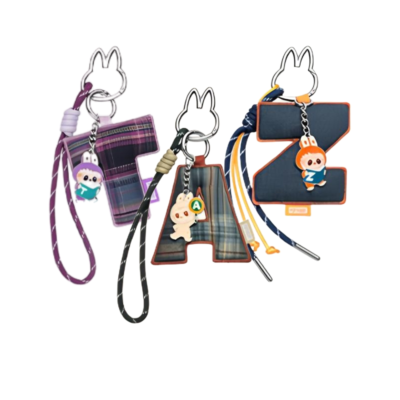 Bubble Mart Labubu the Monsters Secret Code Letter Pendant Keychain Blind Box
