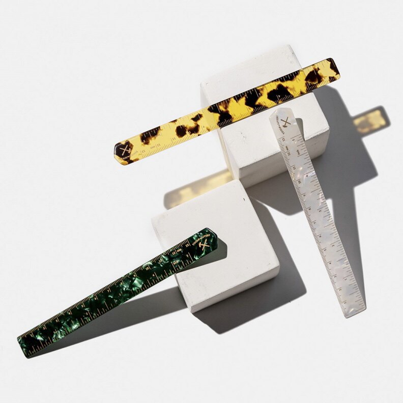 Tools to Liveby retro amber texture Hexetate material ruler spot