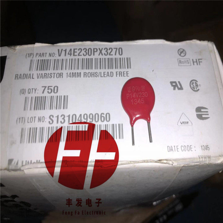 V14E230P 力特压敏电阻 360V 6KA 14MM 14D361浪涌保护器 P14V230