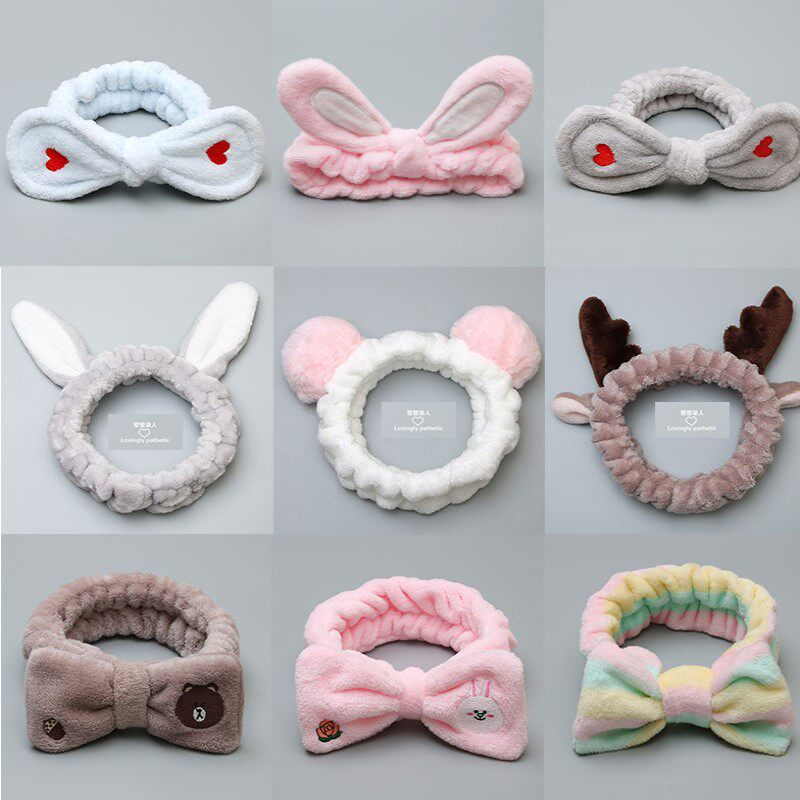 Hairband female net celebrity simple cute girl small love headwear wash face hairband female head cover Korean version hair accessories headband