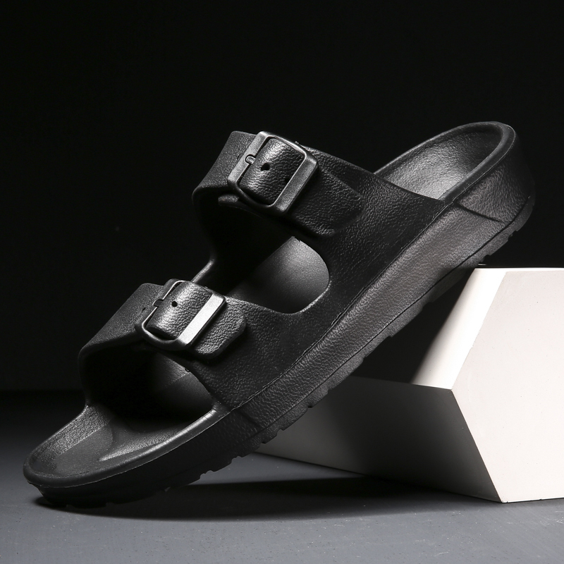 Jian Yifan Birkenstock-Style Sandals for Couples, Men's and Women's Slip-On Beach Shoes, Everyday Buckle Lightweight Open-Toe Shoes