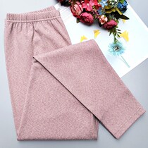 Lady Red Bean Thickened Autumn Pants Plus Mast Code High Waist Middle Aged Mother Warm Wire Pants Single Piece Spring Autumn Wear