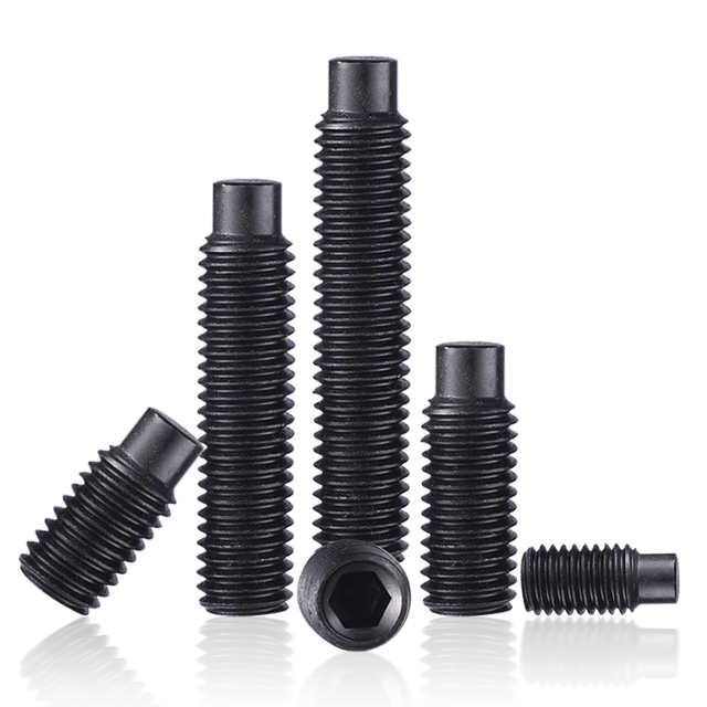 Convex end tightening screw 12.9 cylindrical machine