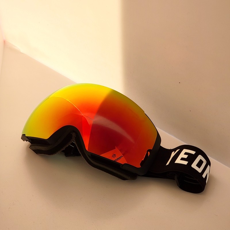 YEON magnetic skiglass goggles male myopia female snowclimbing equipped with double anti-fog ski glasses