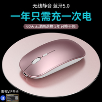 Wireless mouse Rechargeable silent silent Bluetooth dual mode with battery Ultra-thin mouse for Huawei Apple Lenovo Dell HP Xiaomi Laptop Desktop Universal Office Portable