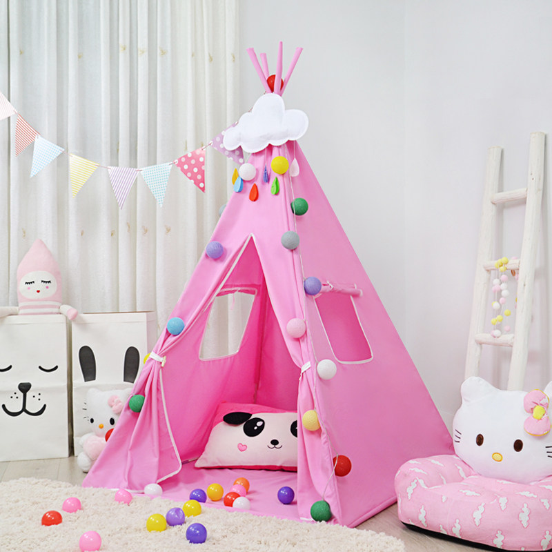Children's tent indoor princess girl play house home boy Indian small tent children's toy house decoration