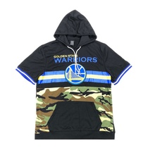 Export American Basketball League Terry hooded short sleeve Mens fashion short sleeve